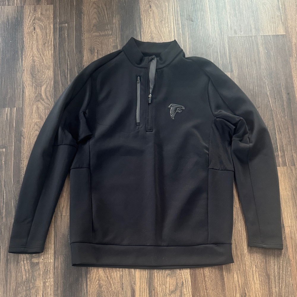 Antigua Black Quarter-Zip Sweatshirt